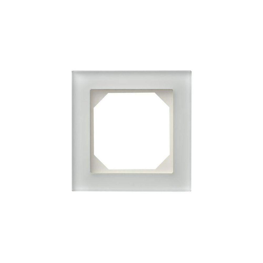 Рамка 1-постовая Liregus Epsilon стекло белое матовое 28-230