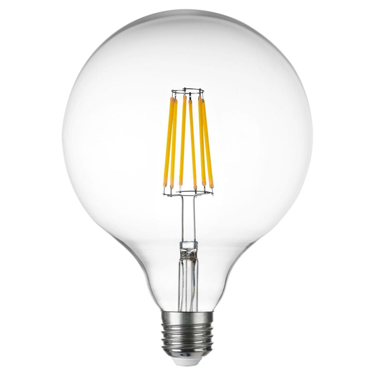 Лампа светодиодная филаментная Lightstar LED Filament E27 10W 4000K груша прозрачная 933204